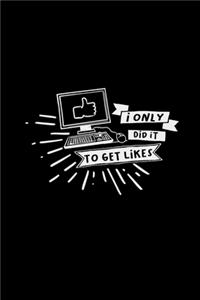 I only did it to get likes