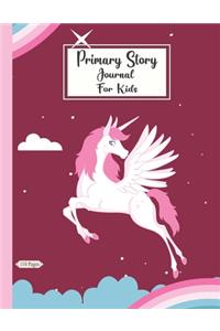 Primary Story Journal For Kids-Unicorn