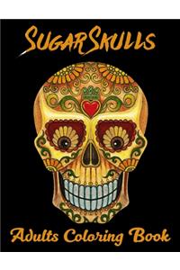 Sugar Skulls Adults Coloring Book