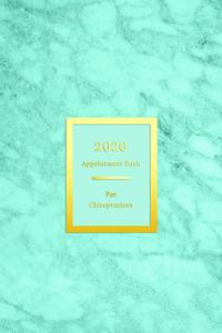 2020 Appointment Book For Chiropractors