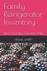Family Refrigerator Inventory