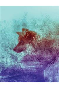 Solo Wolf Mountain Composition Notebook, Graph Paper