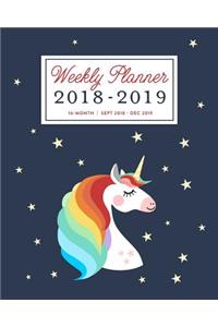Weekly Planner 2018 - 2019, 16 Month