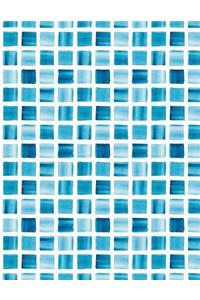 Mosaic Blue Tile Notebook - Sketchbook