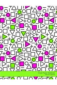 Graph Paper Notebook 3/8 Inch Squares