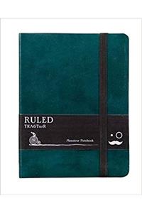 Monsieur Notebook - Real Leather A6 Turquoise Ruled