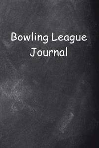 Bowling League Journal Chalkboard Design