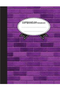 Composition Notebook, 8.5 x 11, 110 pages