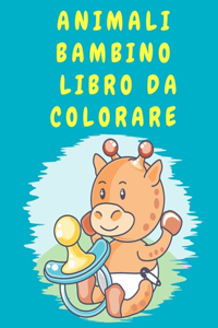 Animali bambino libro da colorare