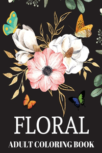 Floral Adult Coloring Book