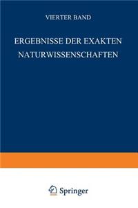 Ergebnisse Der Exakten Naturwissenschaften
