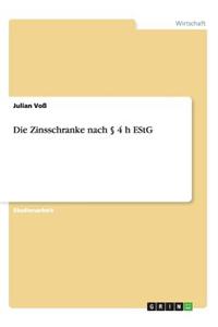 Zinsschranke nach § 4 h EStG