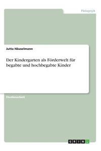 Kindergarten als Förderwelt für begabte und hochbegabte Kinder