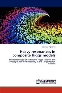 Heavy resonances in composite Higgs models