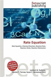 Rate Equation