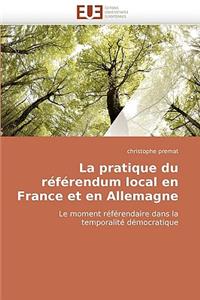 La Pratique Du R�f�rendum Local En France Et En Allemagne