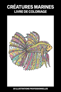 Créatures Marines Livre de Coloriage