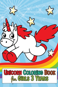 Unicorn Coloring Book for Girls 3 Years