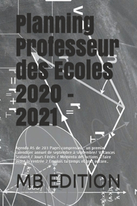 Planning Professeur des Ecoles 2020 - 2021