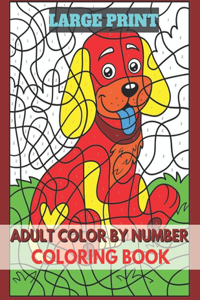Adults Color BY Number Large Print Coloring Book
