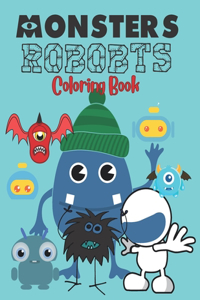 Monsters Robots Coloring Book