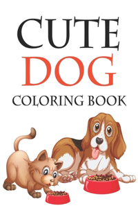 Cute Dog Coloring Book