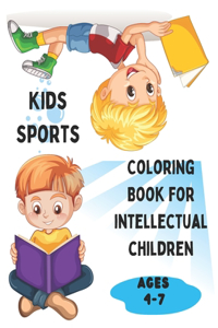A coloring book on sports for intellectual children