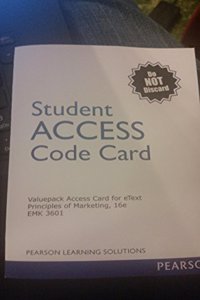 MyMarketingLab with E-Book Student Access Code Card for Principles of Marketing (for Valuepacks)