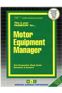 Motor Equipment Manager