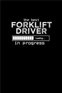 Forklift driver in progress