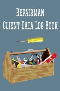 Repairman Client Data Log Book