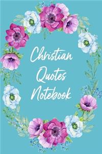 Christian Quotes Notebook
