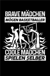 Coole Mädchen Spielen Basketball