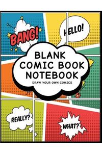 Blank Comic Book Notebook