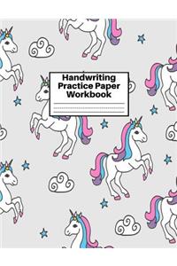 Handwriting Practice Paper Workbook