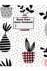 Blank Sheet Music Notebook