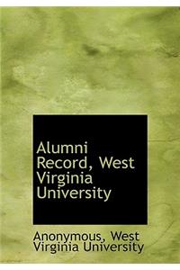Alumni Record, West Virginia University