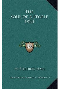 The Soul of a People 1920