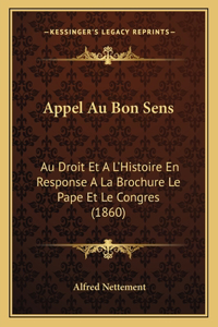 Appel Au Bon Sens