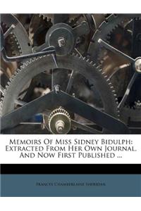 Memoirs of Miss Sidney Bidulph