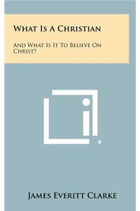 What Is a Christian