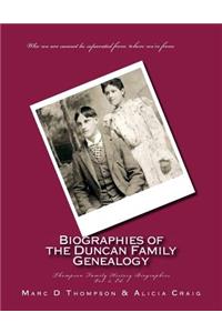 Narrative Biographies of the Duncan Family Genealogy