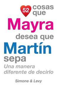 52 Cosas Que Mayra Desea Que Martín Sepa