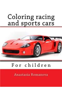 Coloring racing and sports cars