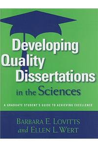 Developing Quality Dissertations in the Sciences