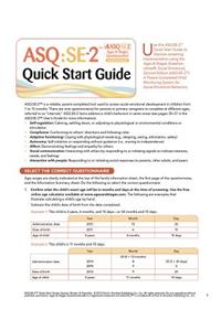 Ages & Stages Questionnaires®: Social-Emotional (ASQ®:SE-2): Quick Start Guide (English)