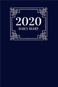 2020 Daily Diary 366 pages one page per day fully lined with navy cover