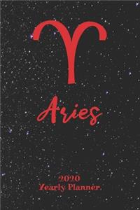 2020 Yearly Planner - Zodiac Sign Aries