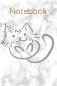 marble cat notebook