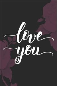 Love You Valentine Day gift notebook
